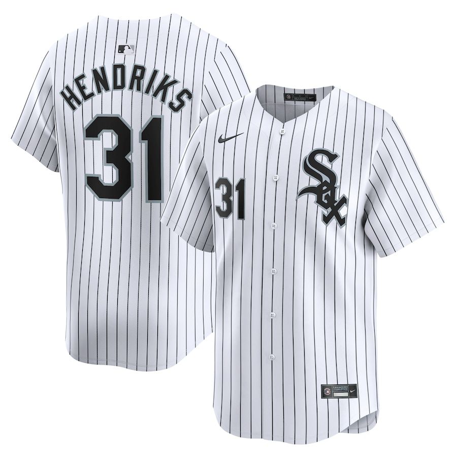 Men Chicago White Sox #31 Liam Hendriks Nike White Home Limited Player MLB Jersey
